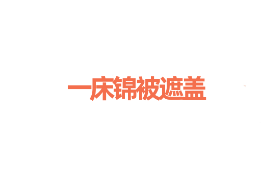 一床锦被遮盖